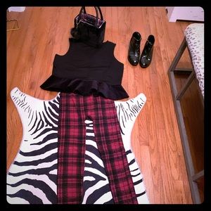 Plaid Soft Stretch Leggings